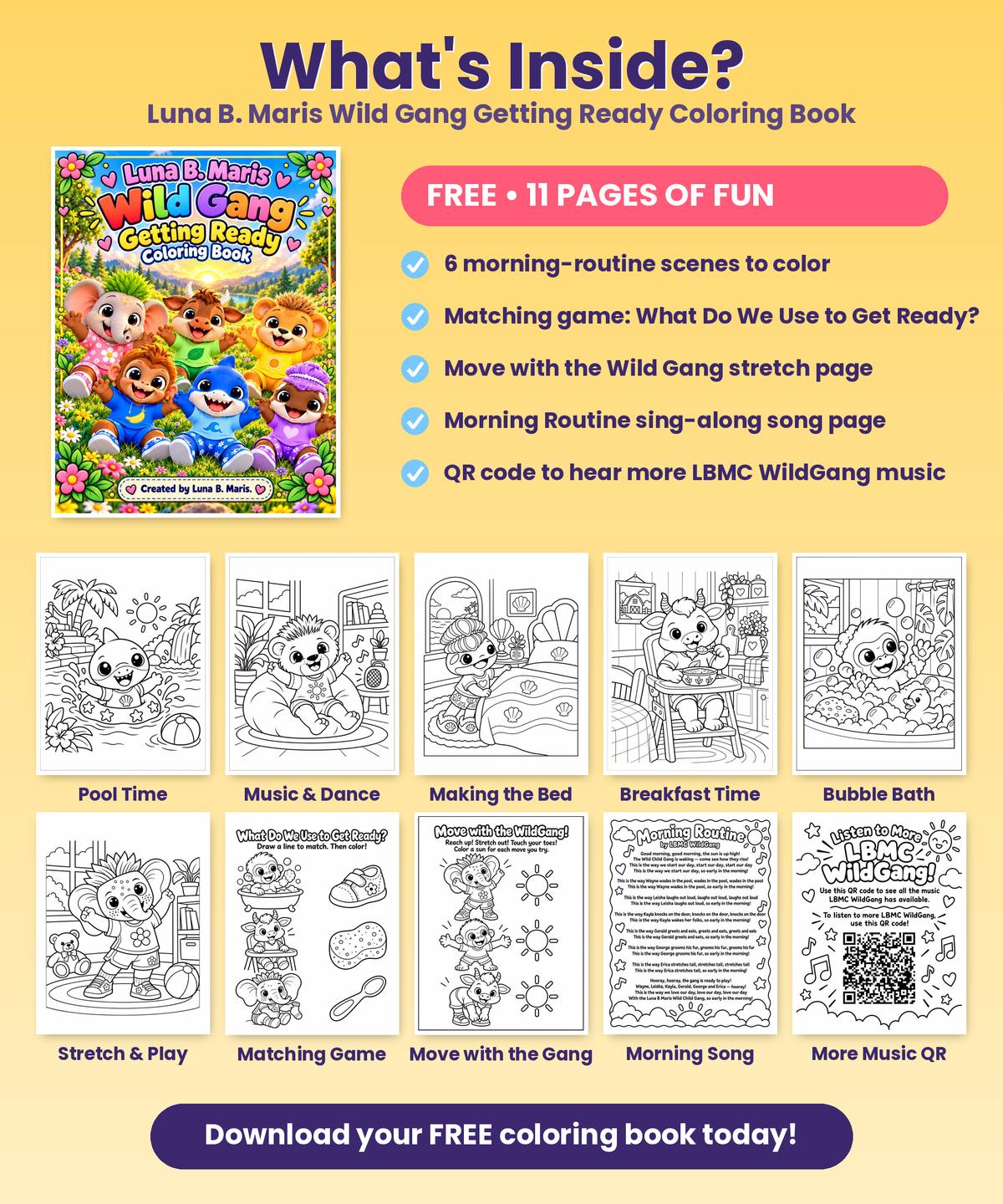 This How the WildGang Starts Their Day Coloring Book