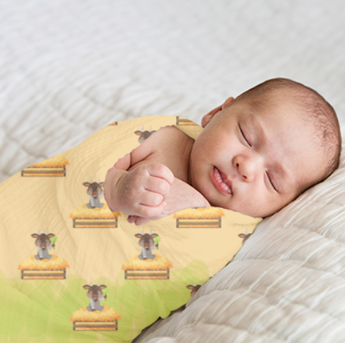 Gerald The Goat Swaddle Blankets