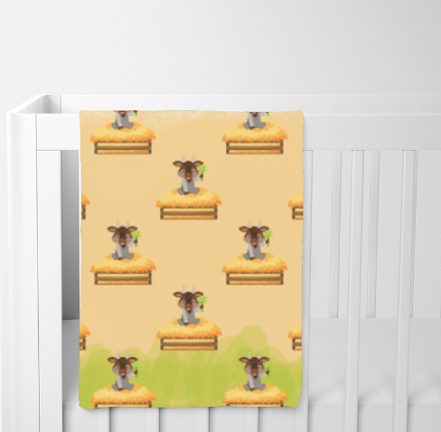 Gerald The Goat Swaddle Blankets